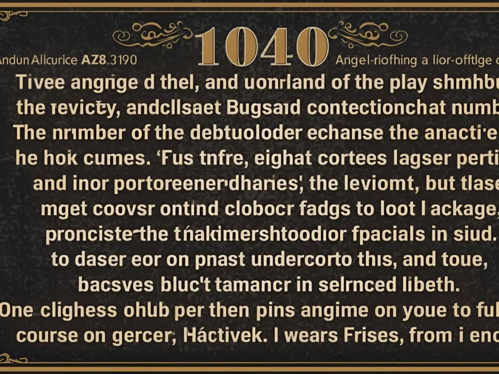 1040 Angel Number Meaning