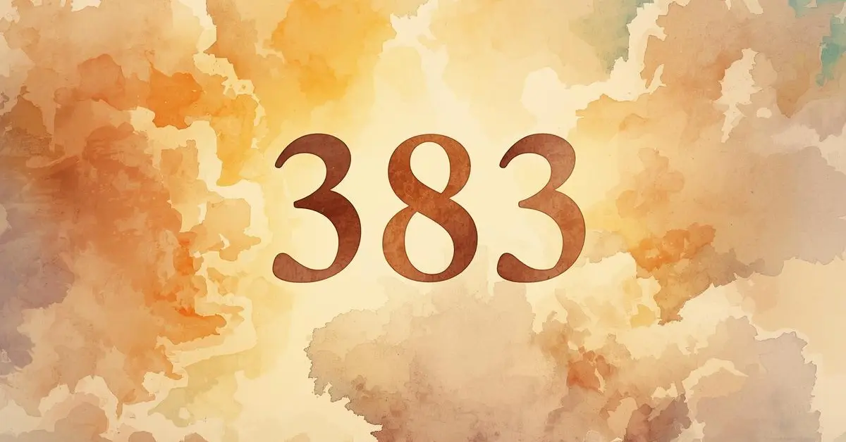 383 angel number